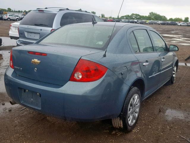 1G1AT58H697185977 - 2009 CHEVROLET COBALT LT GREEN photo 4