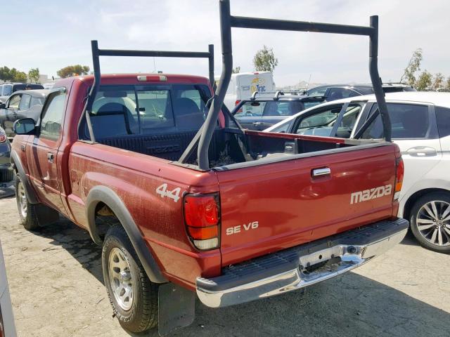 4F4YR13VXYTM00834 - 2000 MAZDA B3000 RED photo 3