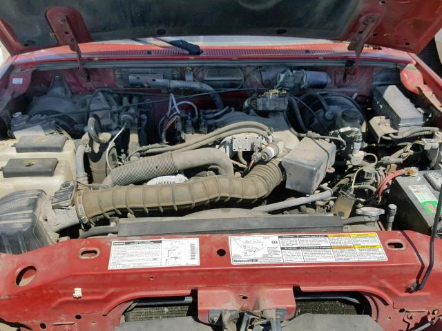 4F4YR13VXYTM00834 - 2000 MAZDA B3000 RED photo 7