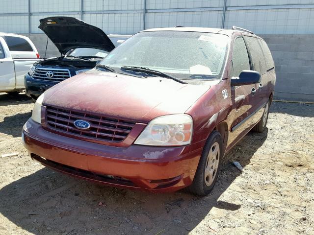 2FMZA51287BA32054 - 2007 FORD FREESTAR S MAROON photo 2