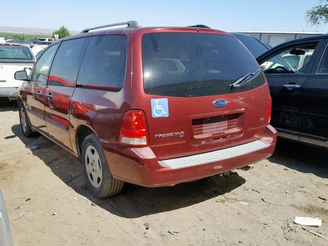 2FMZA51287BA32054 - 2007 FORD FREESTAR S MAROON photo 3