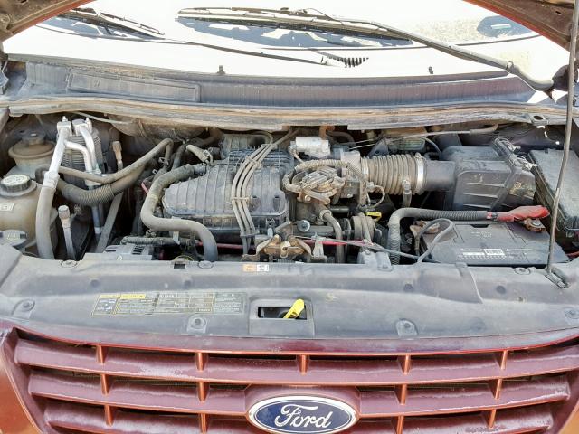 2FMZA51287BA32054 - 2007 FORD FREESTAR S MAROON photo 7