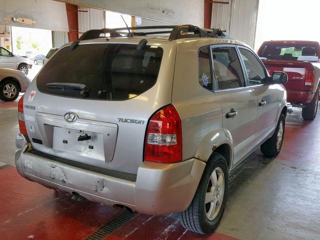 KM8JM12BX6U258603 - 2006 HYUNDAI TUCSON GL SILVER photo 4