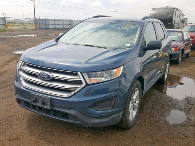 2FMPK4G95GBC53288 - 2016 FORD EDGE SE BLUE photo 2