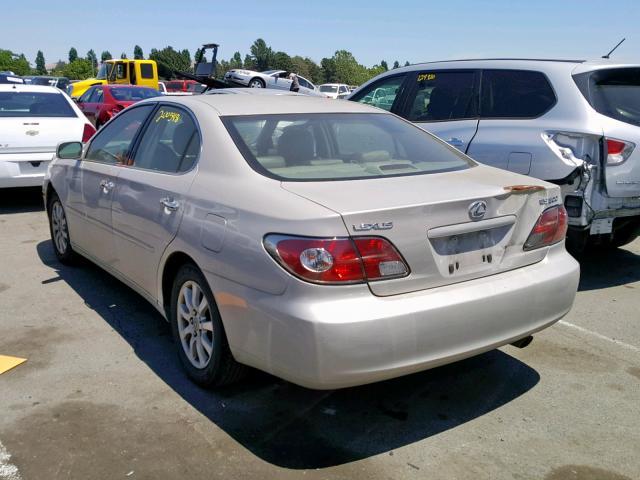 JTHBF30G330114471 - 2003 LEXUS ES 300 TAN photo 3