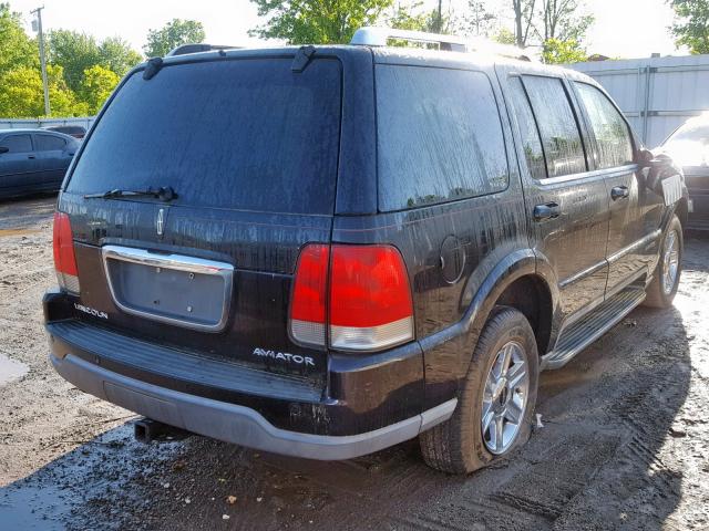 5LMEU88H14ZJ33511 - 2004 LINCOLN AVIATOR შავი ფოტო 4