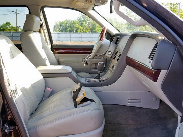 5LMEU88H14ZJ33511 - 2004 LINCOLN AVIATOR შავი ფოტო 5