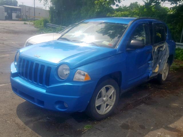 1J8FF47W78D691390 - 2008 JEEP COMPASS SP Көк фото 2