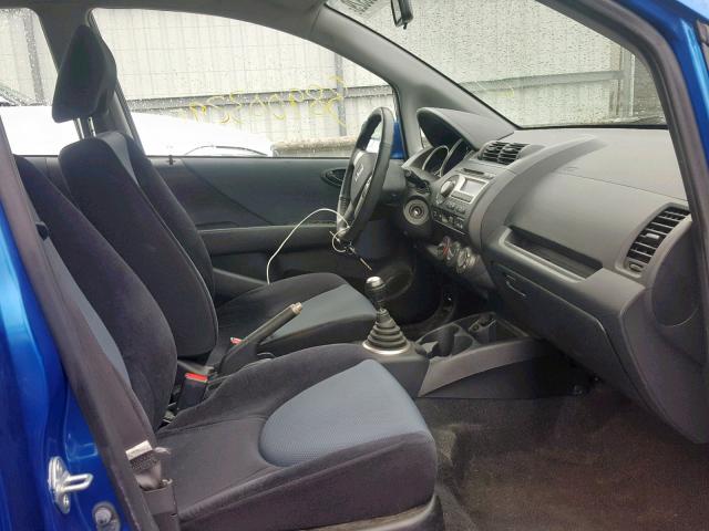JHMGD37677S031726 - 2007 HONDA FIT S Mavi foto 5