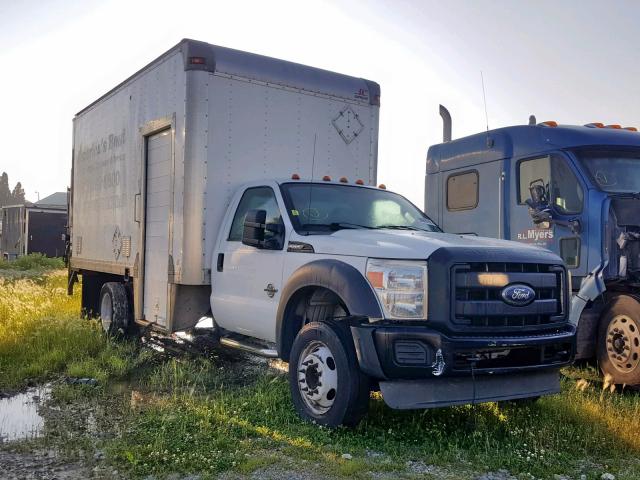 1FDUF5GTXBEA15586 - 2011 FORD F550 SUPER WHITE photo 1