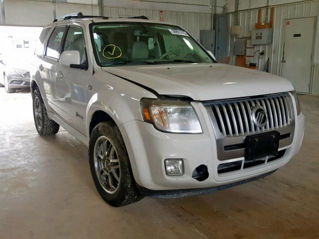 4M2CU39319KJ05657 - 2009 MERCURY MARINER HY WHITE photo 1