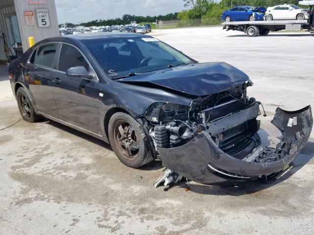 1G1ZH57B48F257507 - 2008 CHEVROLET MALIBU 1LT BLACK photo 1