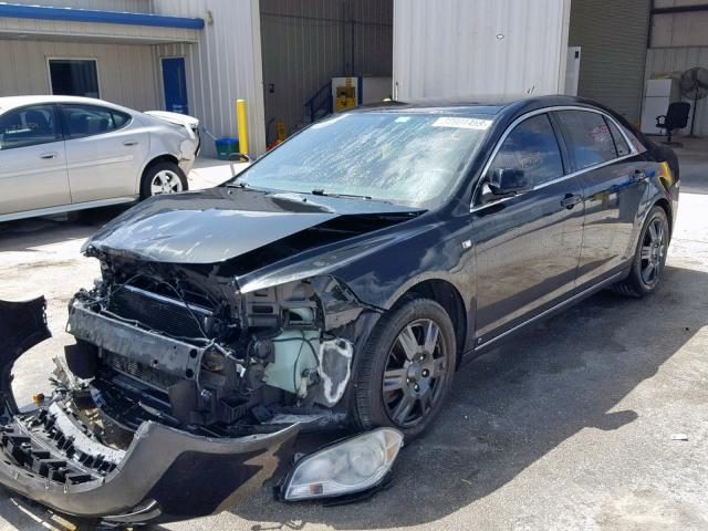 1G1ZH57B48F257507 - 2008 CHEVROLET MALIBU 1LT BLACK photo 2