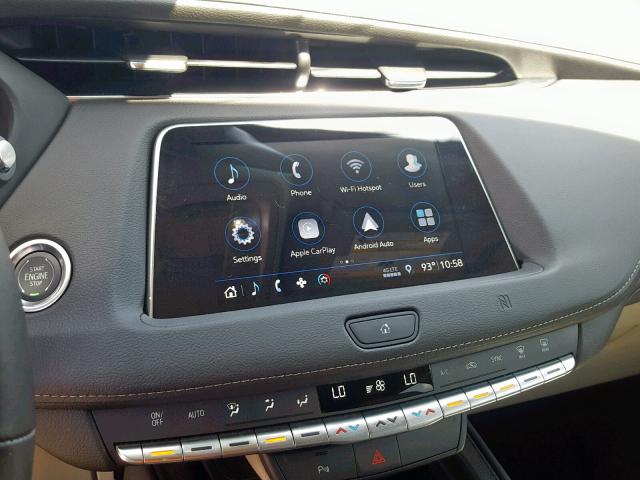 1GYAZAR40KF133681 - 2019 CADILLAC XT4 LUXURY BLACK photo 9