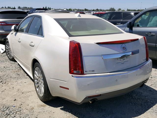 1G6DJ5EDXB0161307 - 2011 CADILLAC CTS PERFOR WHITE photo 3