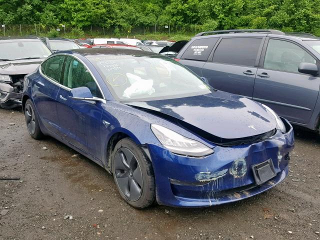 5YJ3E1EB5JF090084 - 2018 TESLA MODEL 3 BLUE photo 1