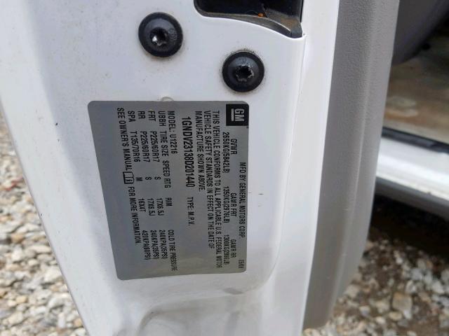 1GNDV23138D201440 - 2008 CHEVROLET UPLANDER L 白色 照片 10