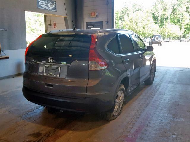 2HKRM3H76EH533284 - 2014 HONDA CR-V EXL GRAY photo 4