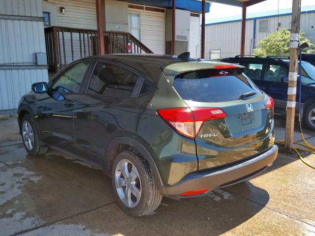 3CZRU6H56GM718426 - 2016 HONDA HR-V EX GREEN photo 3