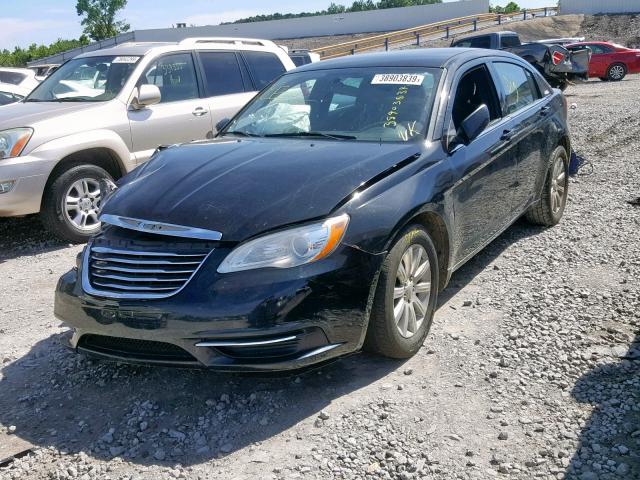 1C3CCBBB8CN189636 - 2012 CHRYSLER 200 TOURIN BLACK photo 2