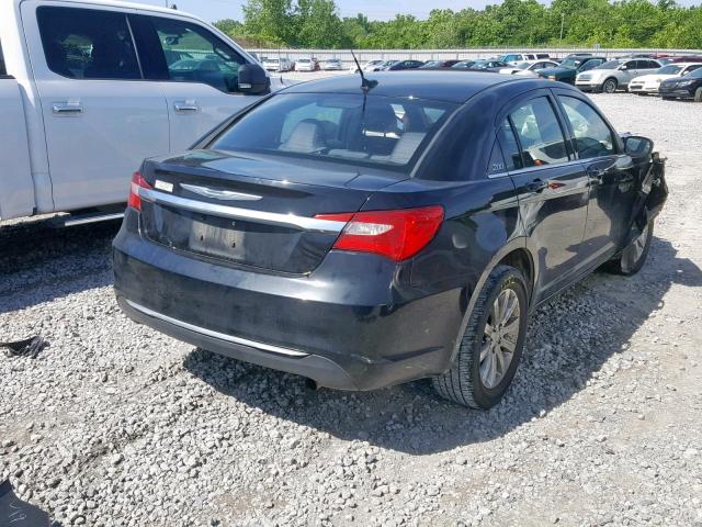 1C3CCBBB8CN189636 - 2012 CHRYSLER 200 TOURIN BLACK photo 4