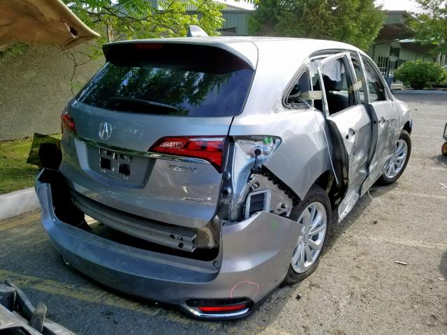 5J8TB4H58JL013871 - 2018 ACURA RDX TECHNO SILVER photo 4