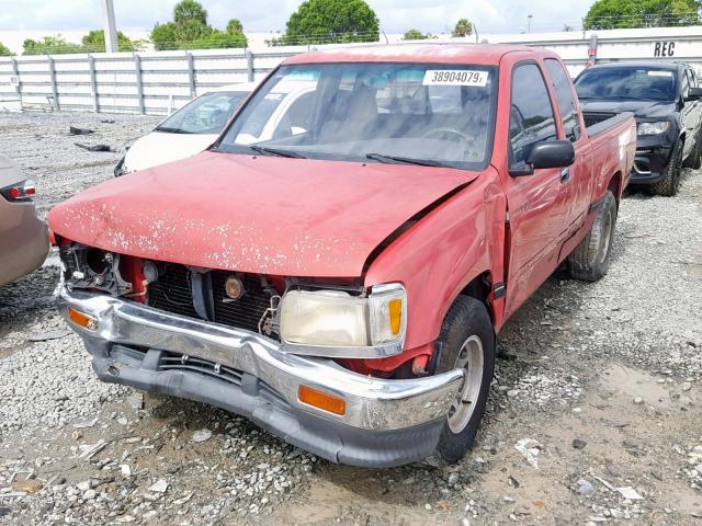 JT4VD12E6S0012083 - 1995 TOYOTA T100 XTRAC RED photo 2