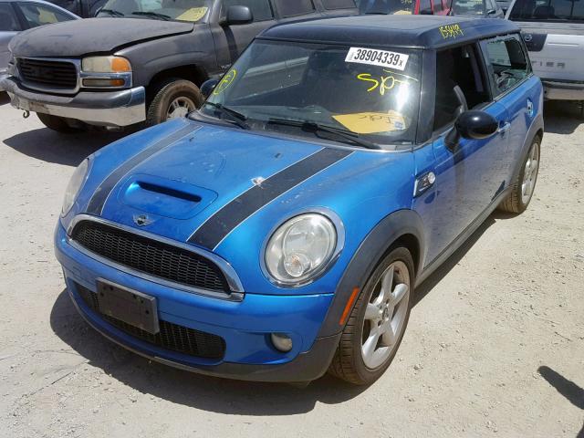 WMWMM33559TP90595 - 2009 MINI COOPER S C BLUE photo 2