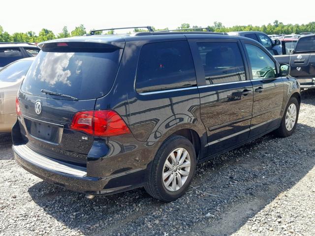 2C4RVABG2CR293970 - 2012 VOLKSWAGEN ROUTAN SE BLACK photo 4