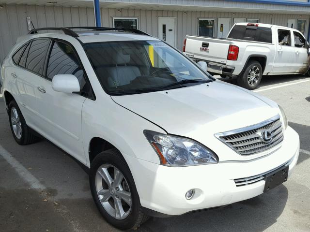 JTJHW31U082854830 - 2008 LEXUS RX 400H WHITE photo 1