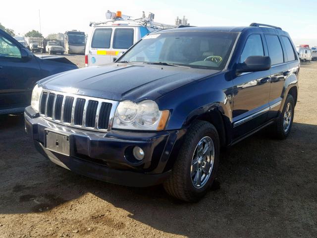 1J8HS58N45C624330 - 2005 JEEP GRAND CHER BLUE photo 2