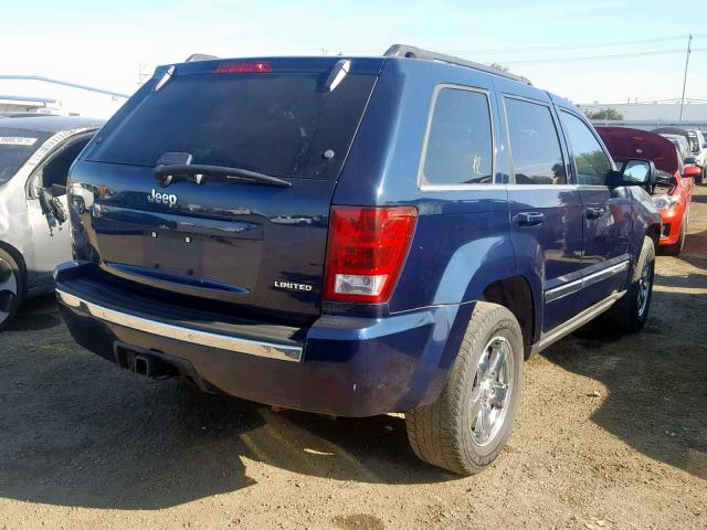 1J8HS58N45C624330 - 2005 JEEP GRAND CHER BLUE photo 4