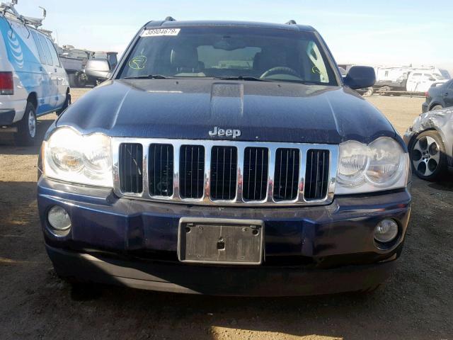 1J8HS58N45C624330 - 2005 JEEP GRAND CHER BLUE photo 9