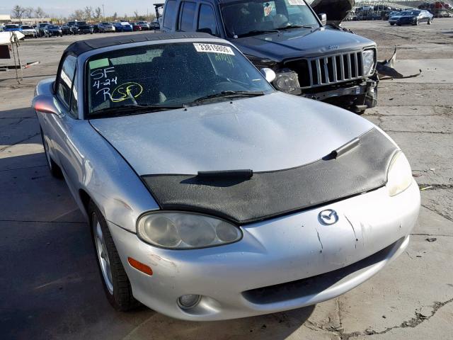 JM1NB353720229931 - 2002 MAZDA MX-5 MIATA SILVER photo 1