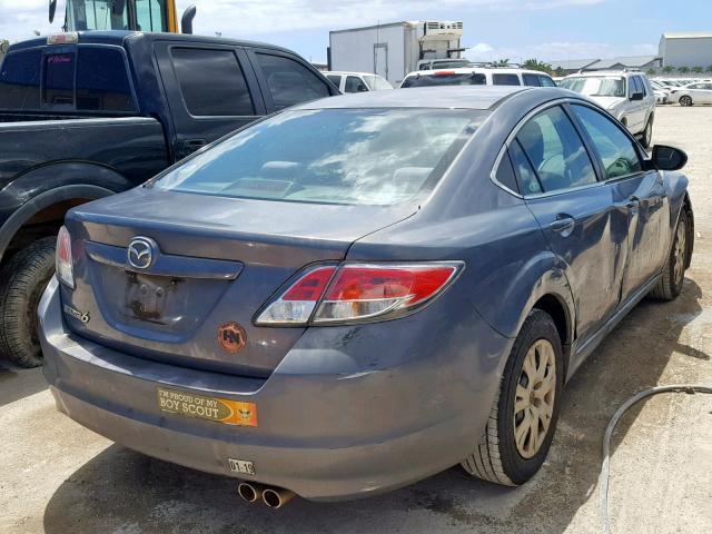 1YVHZ8BHXA5M15917 - 2010 MAZDA 6 I GRAY photo 4