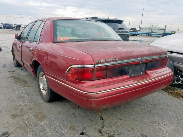 2MELM75W6SX652230 - 1995 MERCURY GRAND MARQ RED photo 3