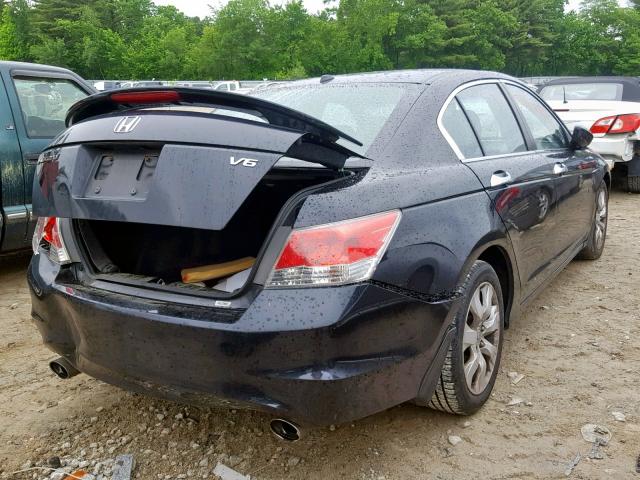 1HGCP36818A006419 - 2008 HONDA ACCORD EXL BLACK photo 4