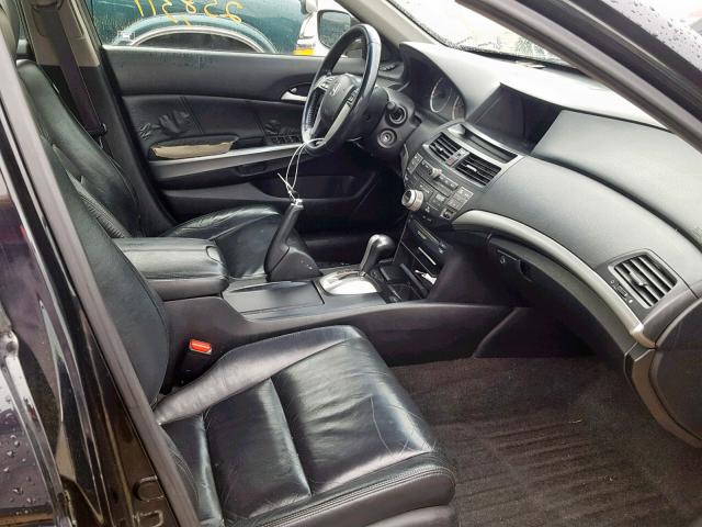 1HGCP36818A006419 - 2008 HONDA ACCORD EXL BLACK photo 5