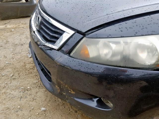 1HGCP36818A006419 - 2008 HONDA ACCORD EXL BLACK photo 9