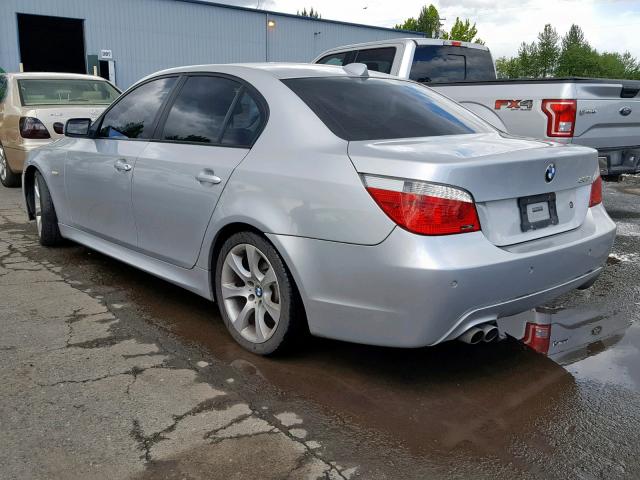 WBANB53516CP00179 - 2006 BMW 550 I GRAY photo 3