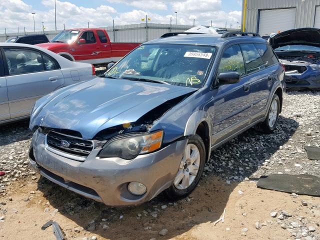 4S4BP61C157374238 - 2005 SUBARU LEGACY OUT BLUE photo 2