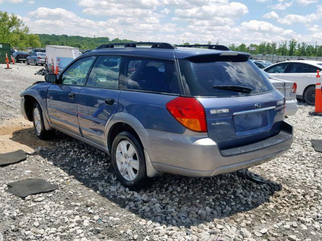 4S4BP61C157374238 - 2005 SUBARU LEGACY OUT BLUE photo 3