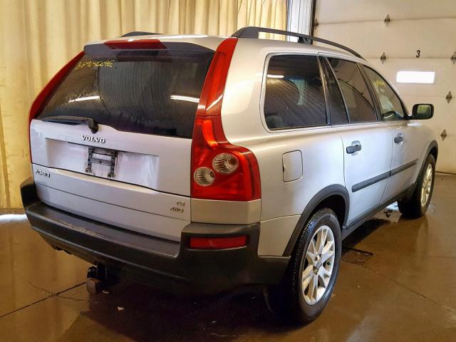 YV1CZ911051140091 - 2005 VOLVO XC90 T6 SILVER photo 4