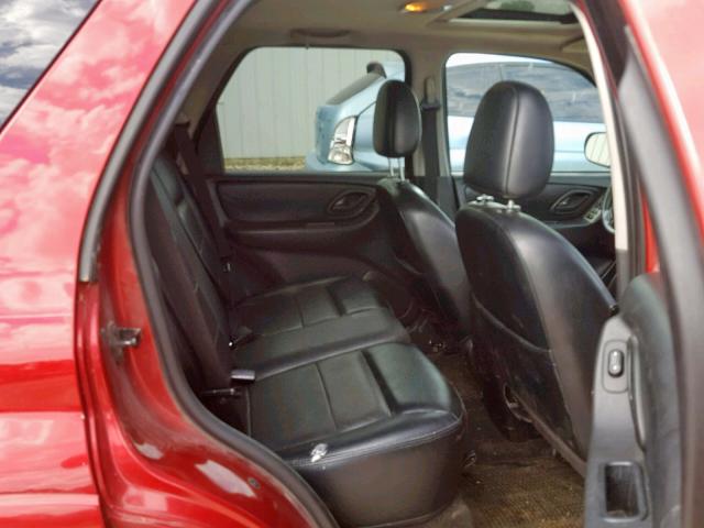 1FMYU94166KA16663 - 2006 FORD ESCAPE LIM RED photo 6