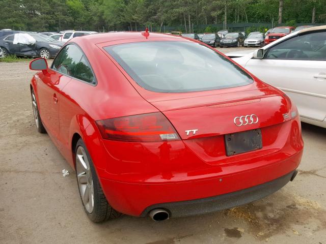 TRUDD38J681002643 - 2008 AUDI TT 3.2 QUA RED photo 3