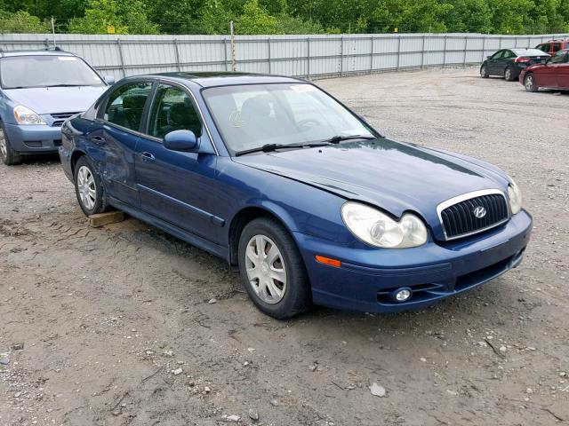 KMHWF25H53A861980 - 2003 HYUNDAI SONATA GL BLUE photo 1