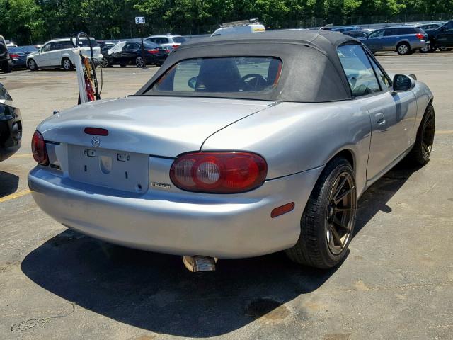 JM1NB353930300208 - 2003 MAZDA MX-5 MIATA SILVER photo 4