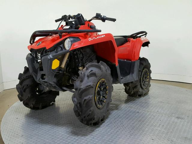 3JBLGAT40JJ002668 - 2018 CAN-AM OUTLANDER RED photo 4