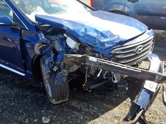 5NPE34AF3GH283465 - 2016 HYUNDAI SONATA SPO BLUE photo 9