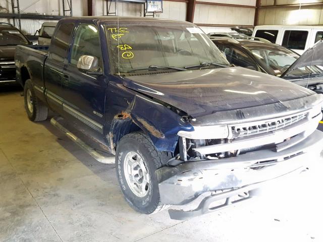 2GCEK19V7Y1313213 - 2000 CHEVROLET SILVERADO BLUE photo 1